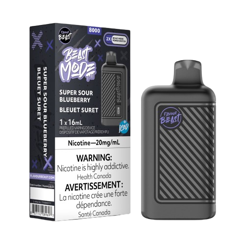 Flavour beast Mode Super sour blueberry 20mg/mL disposable