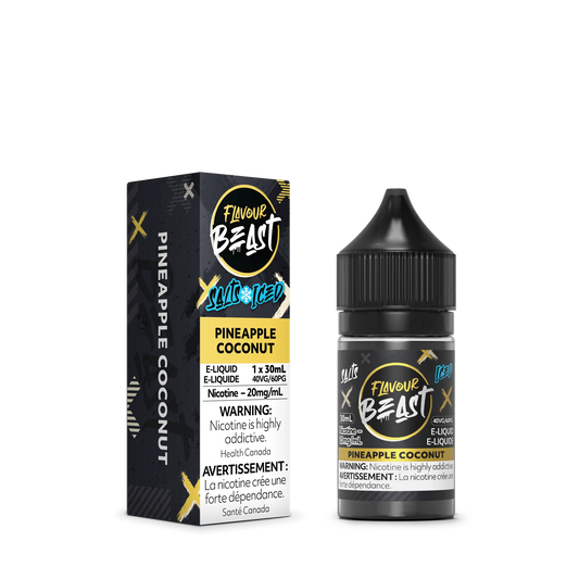 Flavour Beast e-liquid Pineapple Coconut Iced 20mg/ mL-30mL (provincial)