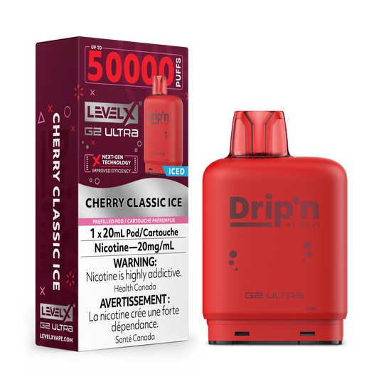 Level X Drip’n G2 Ultra Pod Cherry Classic Ice 20ml (Provincial)