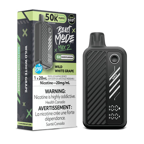 Flavour Beast Beast Mode Max 2 50K Wild White Grape Ice 20mg/mL disposable (Provincial)