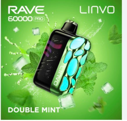 Linvo Rave 60K Double Mint 20mg/mL disposable (Provincial)