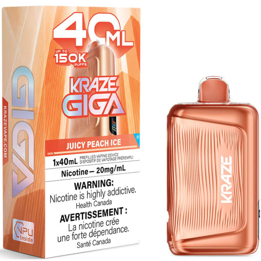 Kraze Giga 150k Juicy Peach Ice 20mg/mL (Provincial)