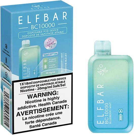 Elf Bar BC10000 Blueberry Mint 20mg/ml disposable (Provincial)