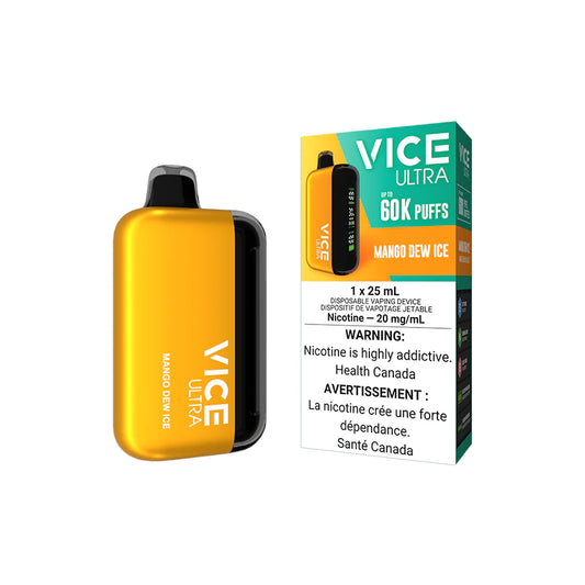 Vice Ultra 60K Mango Dew Ice  20mg/mL disposable (Provincial)