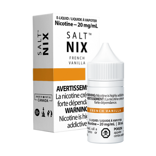 Nix salt e-liquid French Vanilla 20mg/mL-30mL