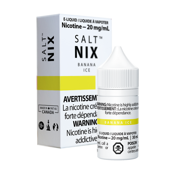 Nix salt e-liquid Banana Ice 10mg/mL-30mL (Provincial)