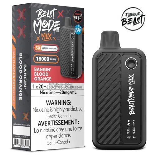 Flavour Beast Mode Max 18K Bangin’ Blood Orange Iced 20mg/mL disposable