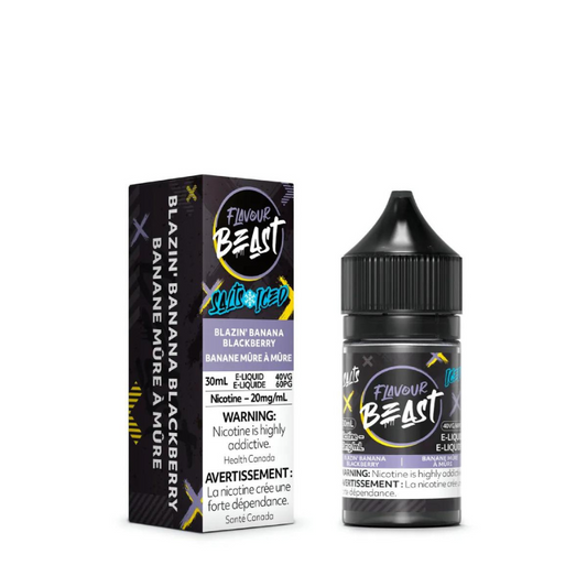 Flavour beast e-liquid Blazin’ banana blackberry 10mg/mL-30mL