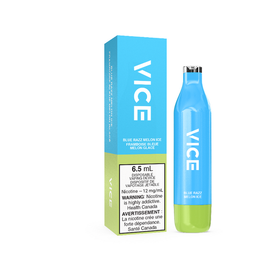 Vice 2500 Blue razz melon ice 12mg/mL disposable