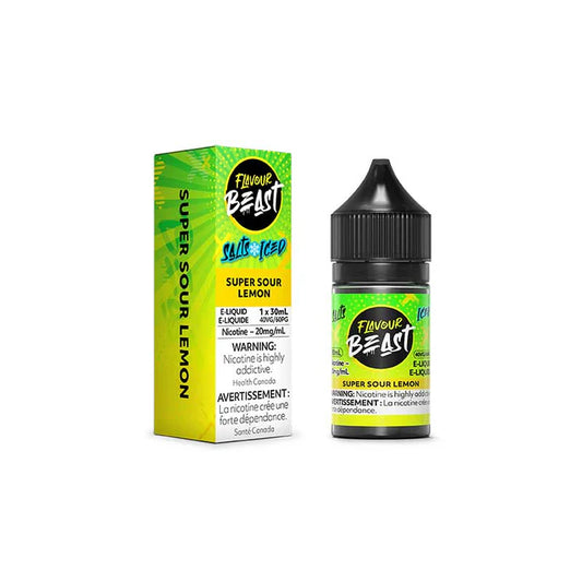 Flavour Beast e-liquid Super Sour Lemon Iced 20mg/mL-30mL (Provincial)