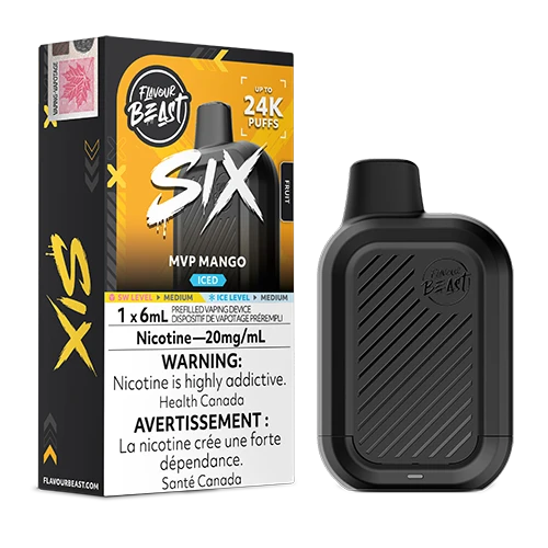Flavour Beast SIX 24k MVP Mango Iced 20mg/ml Disposable (Provincial)