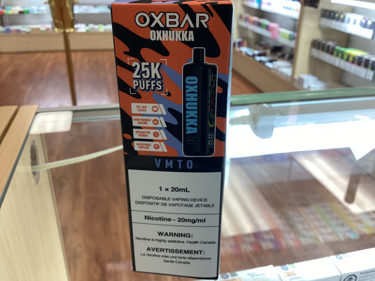 Oxbar OxHukka Vmto 25k 20mg/ml disposable