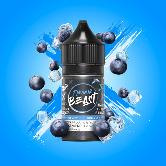 Flavour Beast e-liquid Boss Blueberry Iced 10mg/mL-30mL ( provincial)