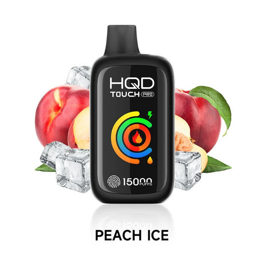 HQD Touch Pro 15K Peach ice 20mg/mL disposable