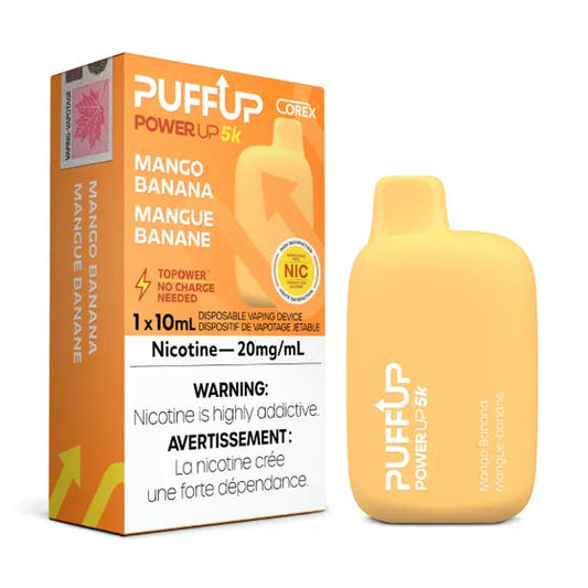 Puffup 5k Mango Banana 20mg disposable vape