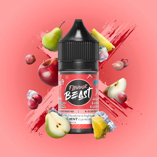 Flavour Beast e-liquid Famous Fruit KO Iced 10mg/mL-30mL ( provincial)