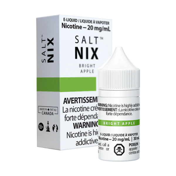 Nix salt e-liquid Bright Apple 20mg/mL-30mL (Provincial)