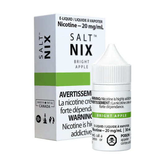 Nix salt e-liquid Bright Apple 20mg/mL-30mL (Provincial)