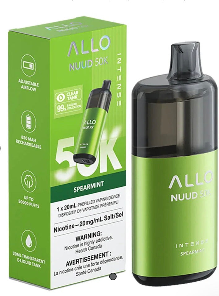 Allo Nuud 50K Spearmint 20mg/ml disposable (Provincial)