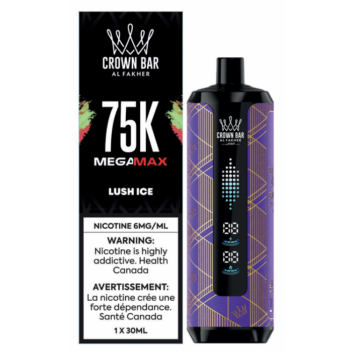 Crown Bar AL Fakher MegaMax 75k Lush Ice 6mg/mL (Provincial)