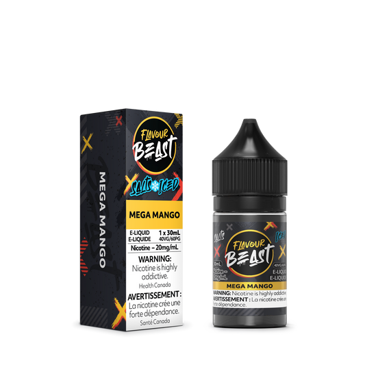 Flavour Beast e-liquid Mega Mango Iced 20mg/mL-30mL (Provincial)