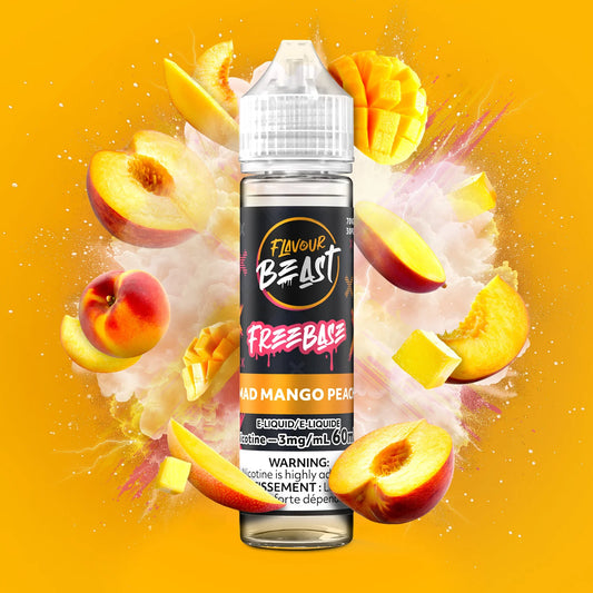 Flavour Beast e-liquid Freebase Mad Mango Peach 3mg/mL-60mL(Provincial)