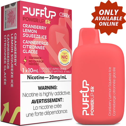 Puffup 5k Cranberry Lemon 20mg disposable vape