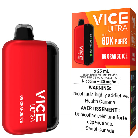 Vice Ultra 60K OG Orange Ice  20mg/mL disposable (Provincial)