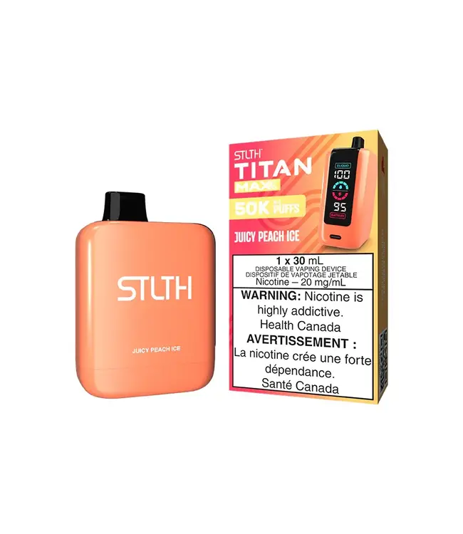 Stlth Titan Max 50K Juicy Peach Ice 20mg/mL disposable (Provincial)