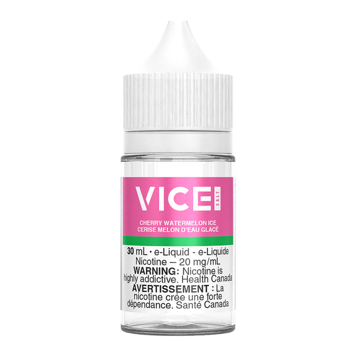 Vice salt e-liquid Cherry Watermelon Ice 20mg/mL-30mL ( provincial)