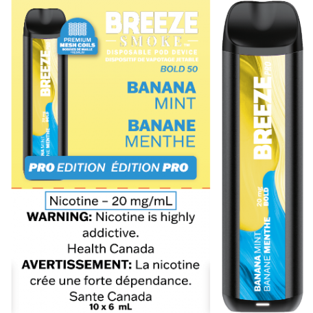 Breeze Pro S50 Banana Mint 20mg/mL disposable