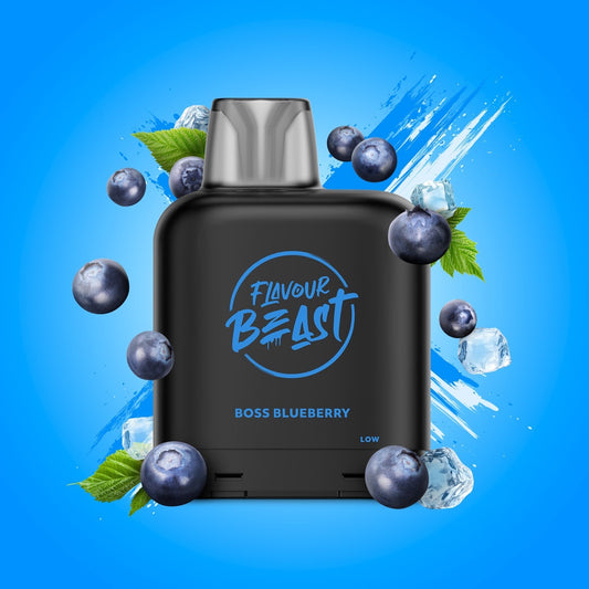 Flavour beast levelX pod 7K Boss blueberry Iced 20mg/mL