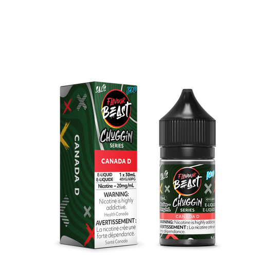 Flavour Beast e-liquid Chuggin Canada D Iced 20mg/mL- 30mL (Provincial)