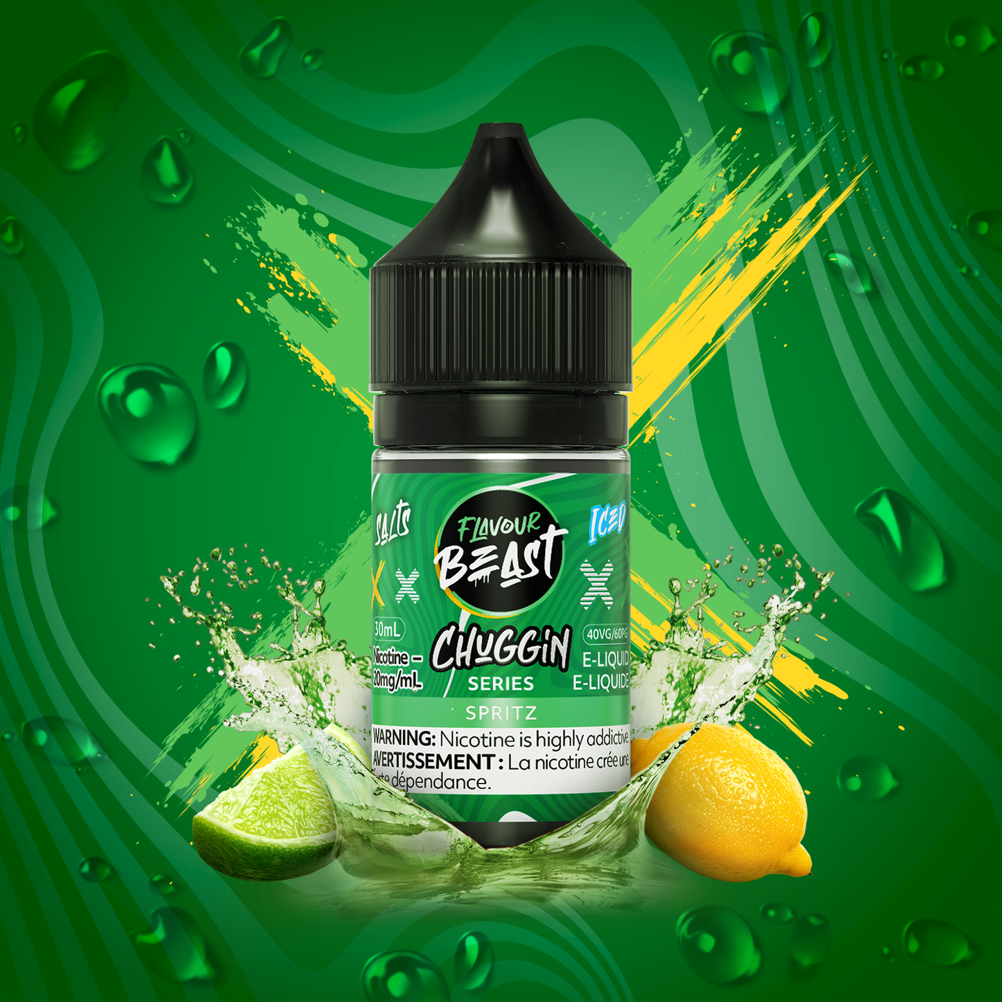 Flavour Beast e-liquid Chuggin Spritz Iced 20mg/mL-30mL (Provincial)