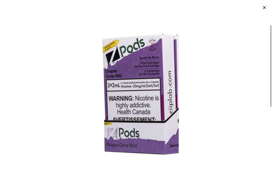 Zpods Grapes Gone Wild 20mg/mL (Provincial)