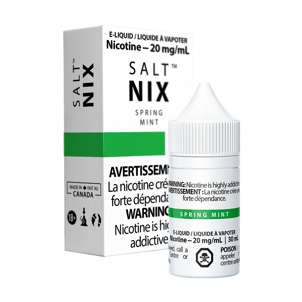 Nix salt e-liquid Spring Mint 10mg/ml 30mL (Provincial)