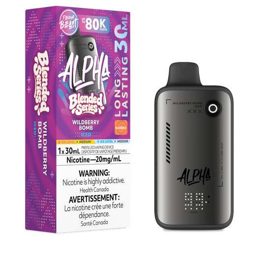 Flavour Beast Alpha Wildberry Bomb Ice Blended Series 80K 20mg disposable (Provincial)