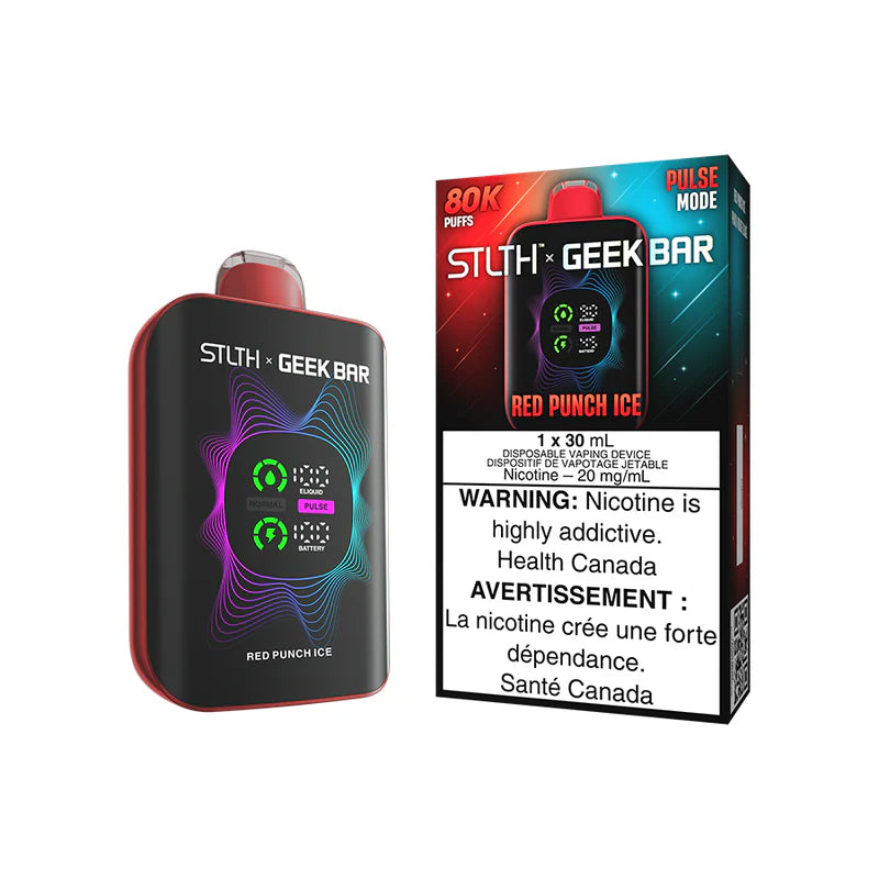 Stlth X Geek Bar 80k Red Punch Ice 20mg/30mL Disposable (Provincial)