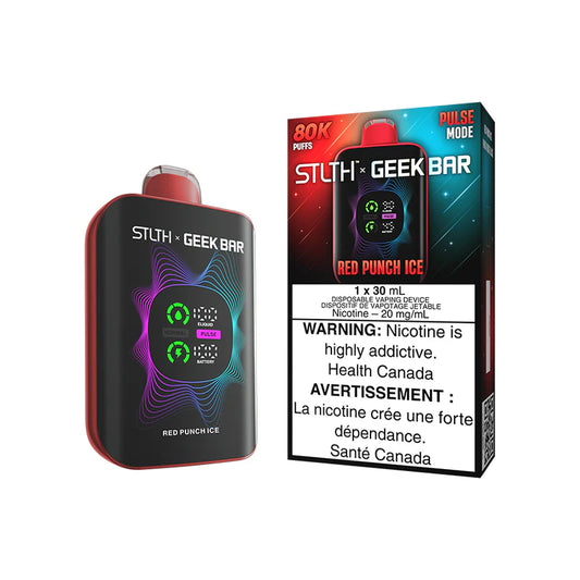 Stlth X Geek Bar 80k Red Punch Ice 20mg/30mL Disposable (Provincial)