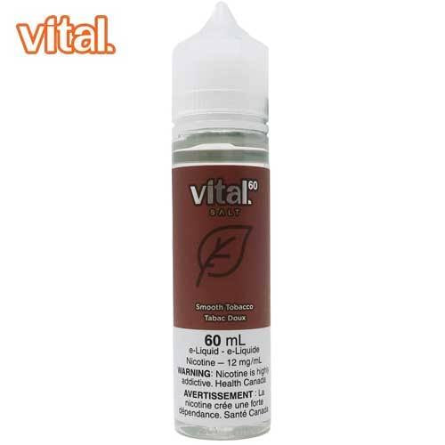 Vital 60 Freebase e-liquid Smooth Tobacco 12mg/mL-60mL (Provincial)