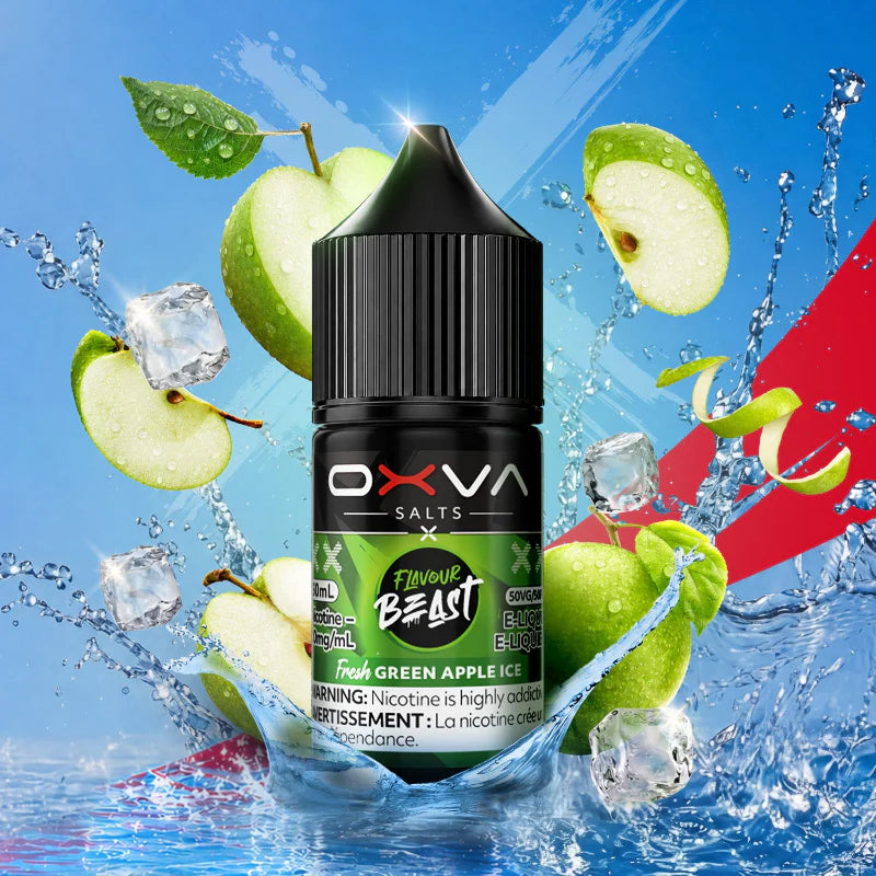 Flavour Beast X Oxva E-liquid Fresh Green Apple Ice 20mg/30mL (Provincial)