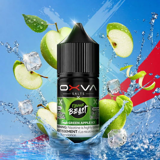 Flavour Beast X Oxva E-liquid Fresh Green Apple Ice 20mg/30mL (Provincial)