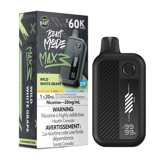 Flavour Beast Mode Max 3 60K Wild White Grape Ice 20mg/mL disposable (Provincial)