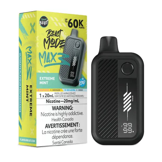 Flavour Beast Mode Max 3 60K Extreme Mint Ice 20mg/mL disposable (Provincial)