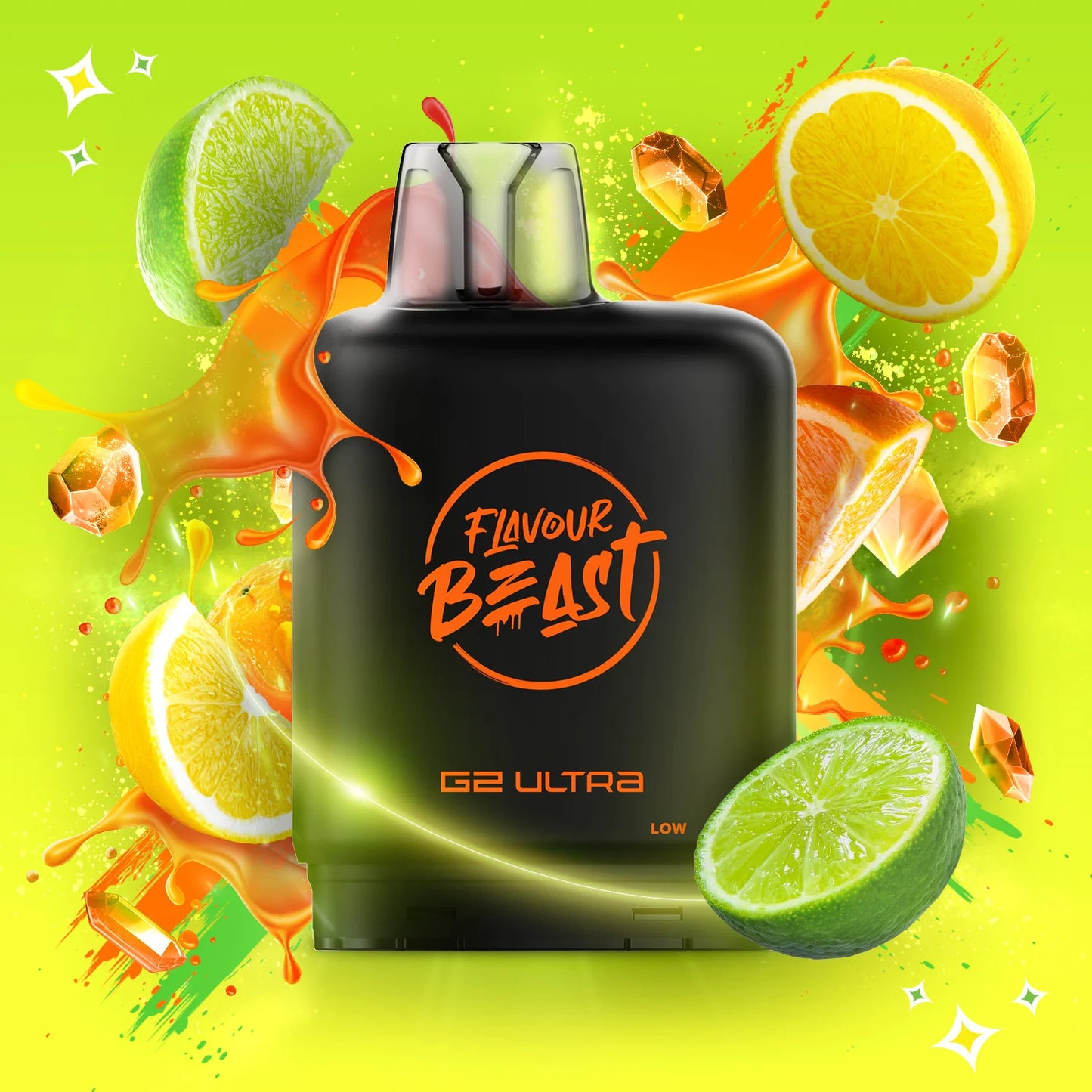 Flavour Beast Level X G2 Ultra Pod 50k Gushin Sour S. Orange Lime 20mg/ml (Provincial)