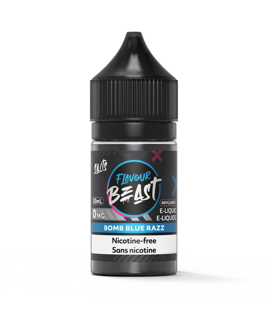 Flavour Beast e-liquid Bomb Blue Razz 0mg/mL-30mL (Provincial)