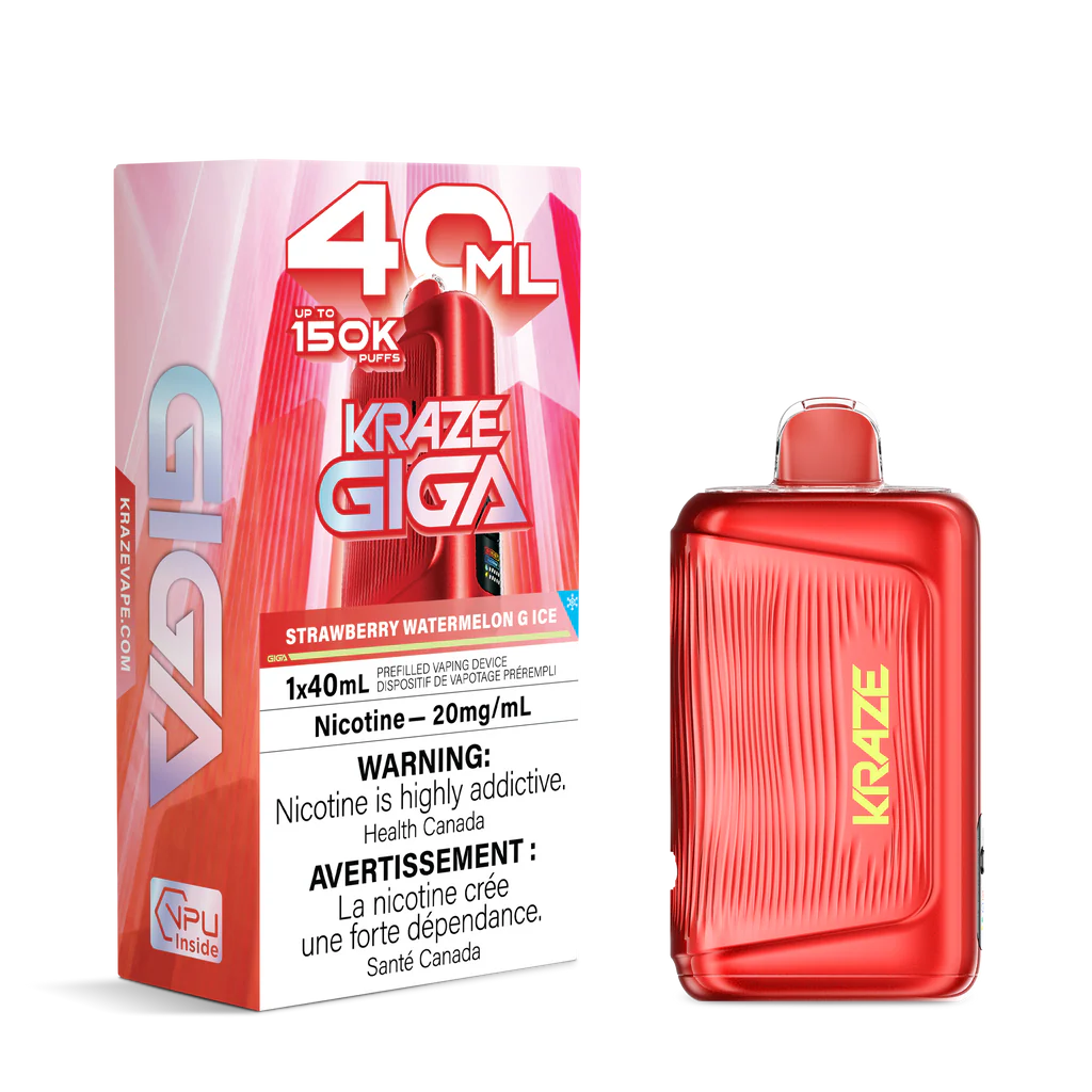 Kraze Giga 150k Strawberry Watermelon G Ice 20mg/mL (Provincial)