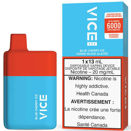 Vice box 6000 Blue Cherry Ice 20mg/mL disposable ( Provincial)
