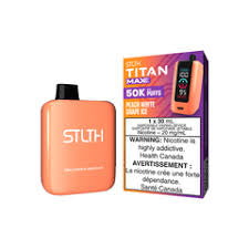 Stlth Titan Max 50K Peach White Grape Ice 20mg/mL disposable (Provincial)