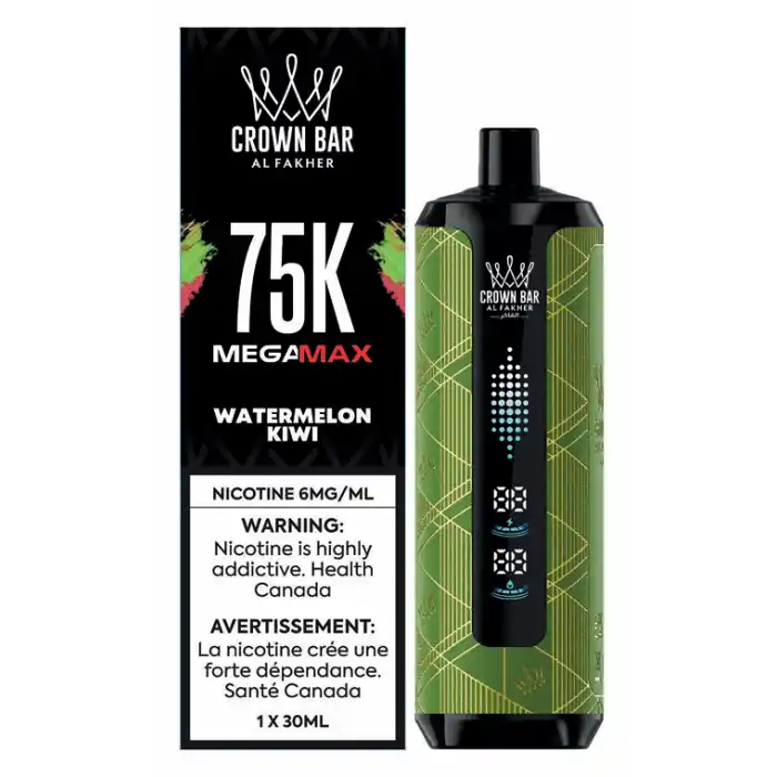 Crown Bar AL Fakher MegaMax 75k Watermelon Kiwi 6mg/mL (provincial)